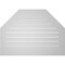 Ekena Millwork Octagonal Top Surface Mount PVC Gable Vent: Functional, w/ 3-1/2"W x 1"P Standard Frame, 42"W x 30"H GVPOT42X3001SF - alternate 3